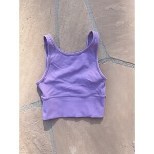 LULULEMON Wisteria Purple Power Pivot Rib Tank Top Luxtreme Training Sz 2 AG
